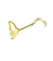 Butterfly Silver Curved Nose Stud NSKB-1768